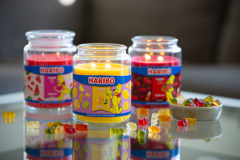 HARIBO scented candle collection