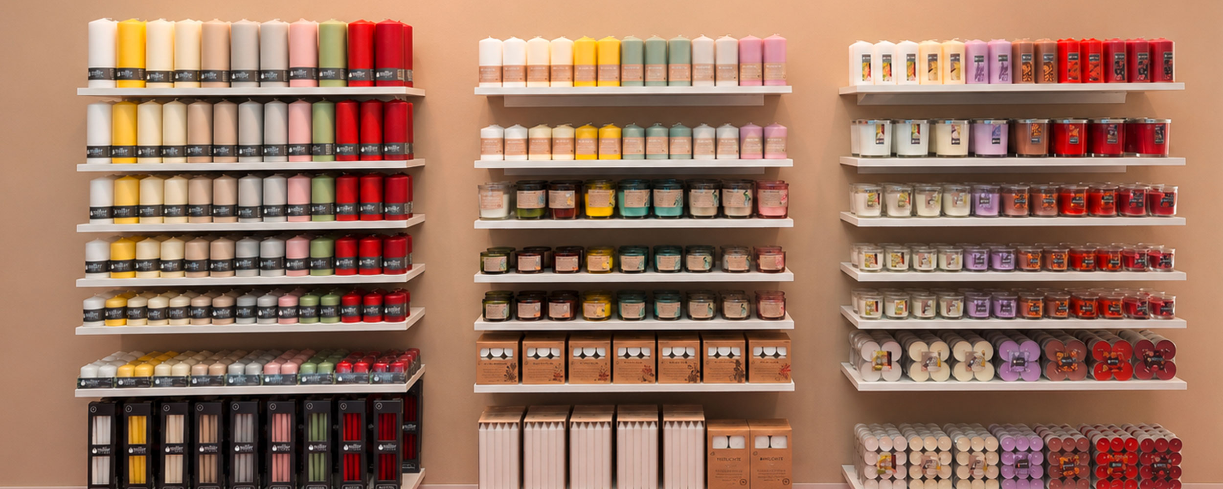 Müller brand candle assortment