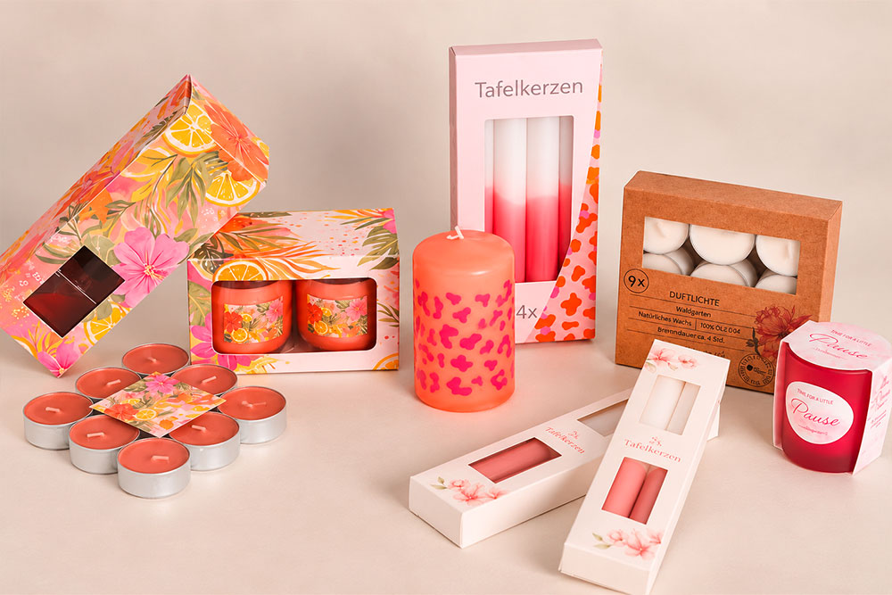Diverse candle packaging solutions